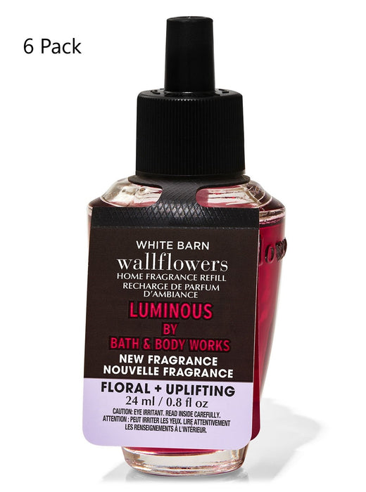 Bath & Body Works White Barn LUMINOUS Wallflowers Fragrance Refill - 6 Pack