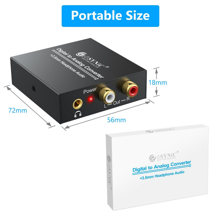 eSynic Professional Digital to Analog Audio Converter