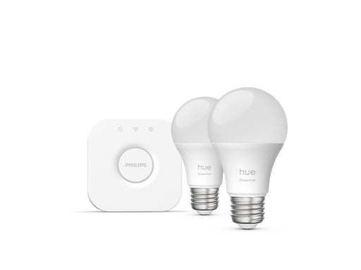 Philips Hue Hub Bridge & 2 60W Bulbs Smart Light Bulb Starter Kit