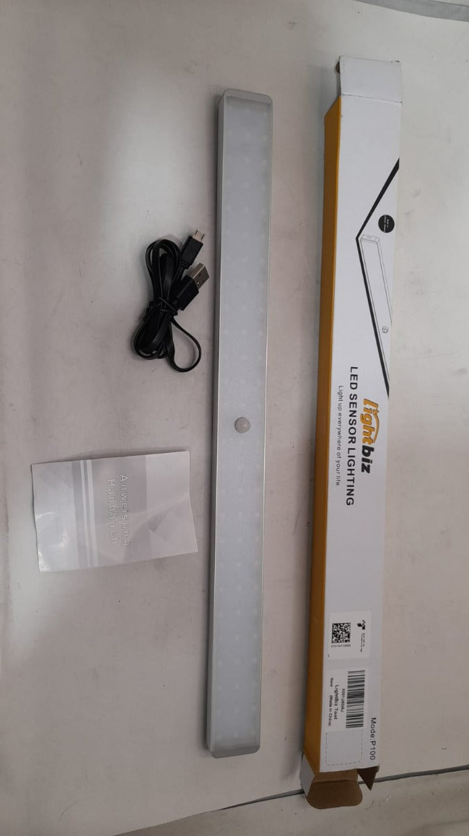 LightBiz P100- 420mm x 33mm LED Closet Light Dimmer Rechargeable 2400mAh Battery Motion Sensor Under Cabinet 1pack