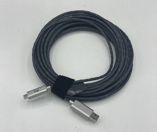 Logitech Strong Cable USB-C to USB-A 10m Cable - Gray