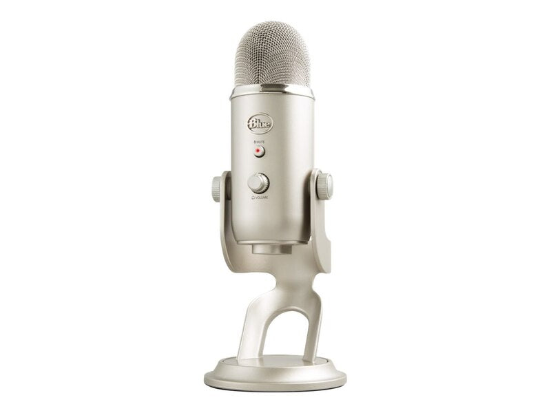 Blue Yeti Professional Multi-Pattern USB Condenser Microphone - Platinum