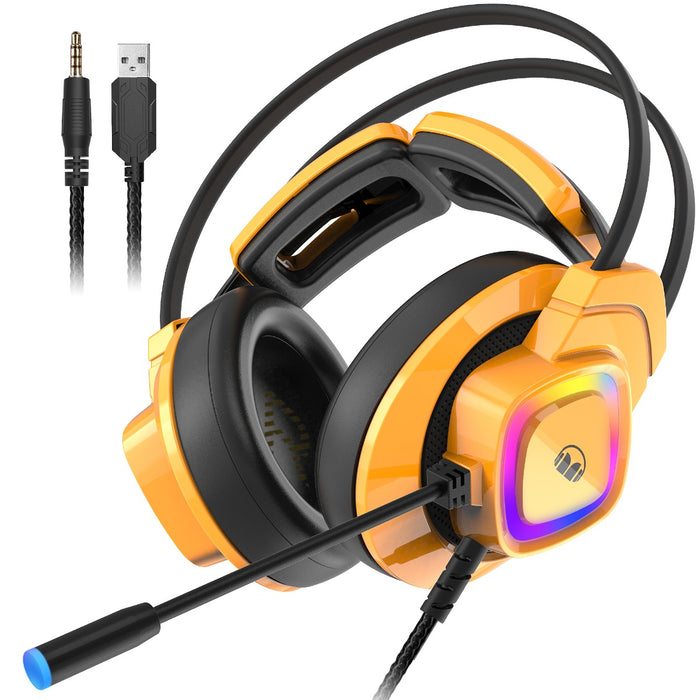 Monster Mission Bot Gaming Headset - Yellow