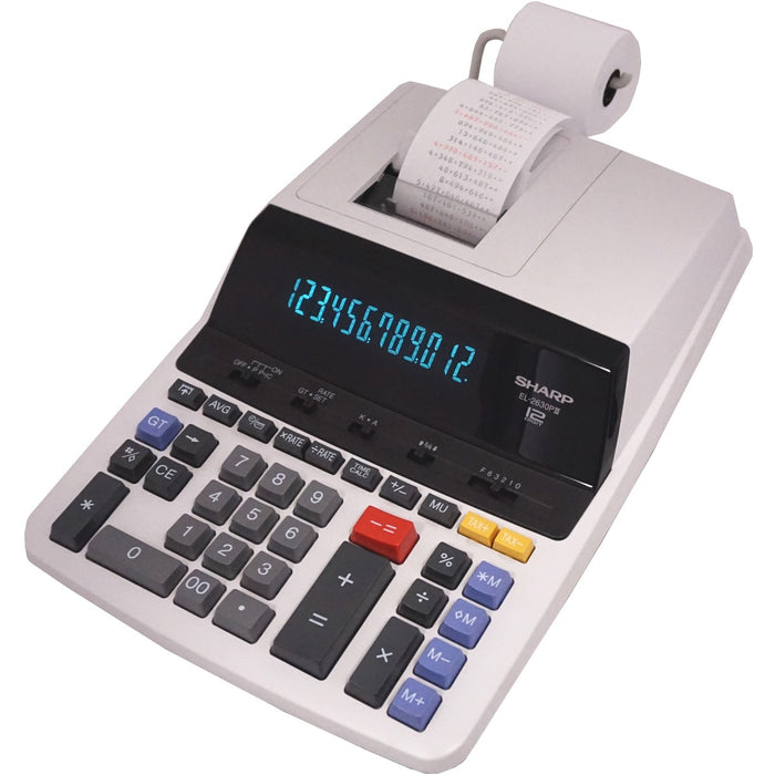 Sharp EL-2630PIII Two-Color Printing Calculator 4.8 Lines/Sec 4