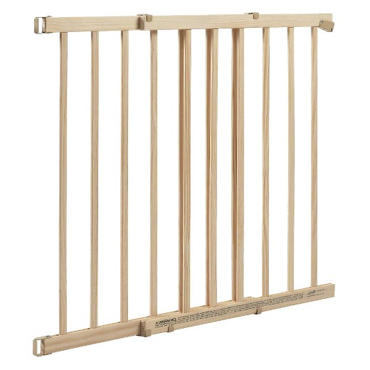 EvenFlo Top Of Stair Extra Tall Hardware Mount Wooden Gate