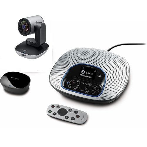 Logitech PTZ Pro 2 with CC3000e Speaker Video Conference System