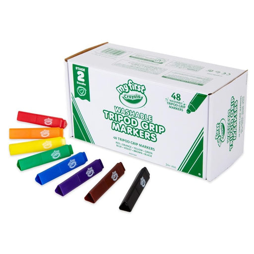 Crayola My First Crayola Classpack Tripod Grip Washable Markers - 48 Pack
