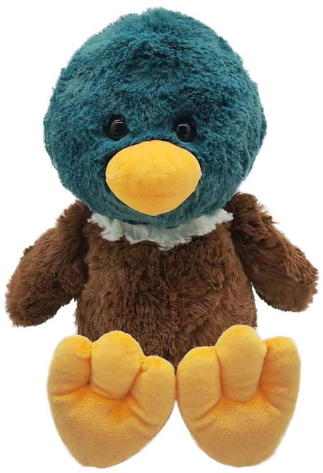 Playright Fuzzy Mallard Duck Plush Toy