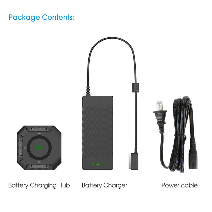 Smatree 80W Rapid Battery CharSmatree 80W Rapid Battery Charger (UL Listed) and Charging Hub for DJI Mavic Pro