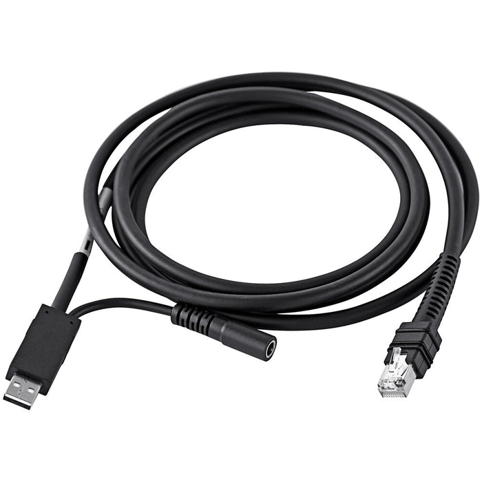 Zebra Enterprise CBA-U42-S07PAR Shielded USB Cable Series A Connector, Straight 12V, 7' Length