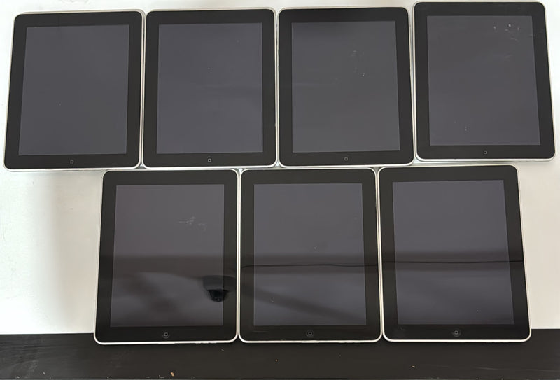 Lot of 7 - Apple iPad (1st Gen) 16GB WiFi A1219 - Defective