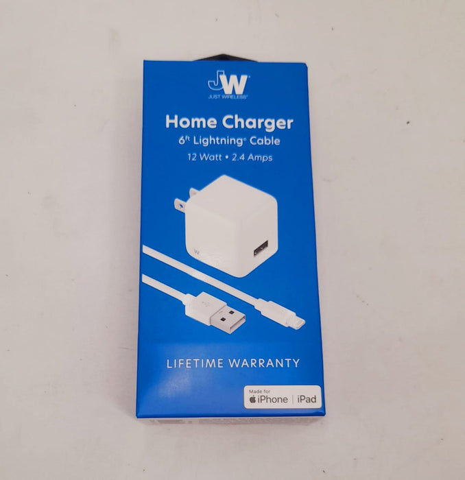 Just Wireless 20511-V-Home Charger 6 Ft. cable 12W 2.4 Amps