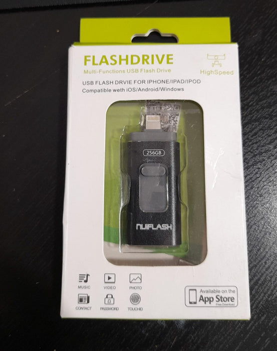Nuiflash 256GB FlashDrive 3 in 1 multi function drive high speed USB Flash drive