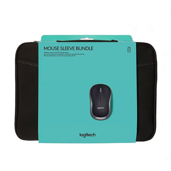 Logitech Laptop Sleeve with M185 Mouse - Black