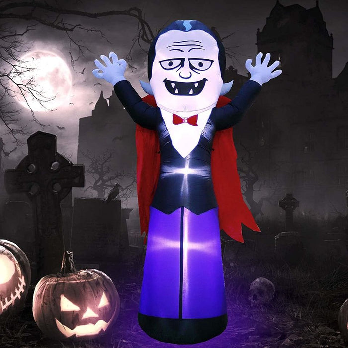 Halloween Vampire Inflatables Outdoor Decorations - 12FT Dracula Decor