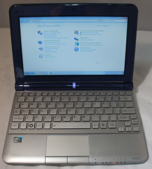 Toshiba Satellite NB305-N410BL Intel Atom N450 1.66GHz 1GB 250GB HDD 10.1' Inch Laptop