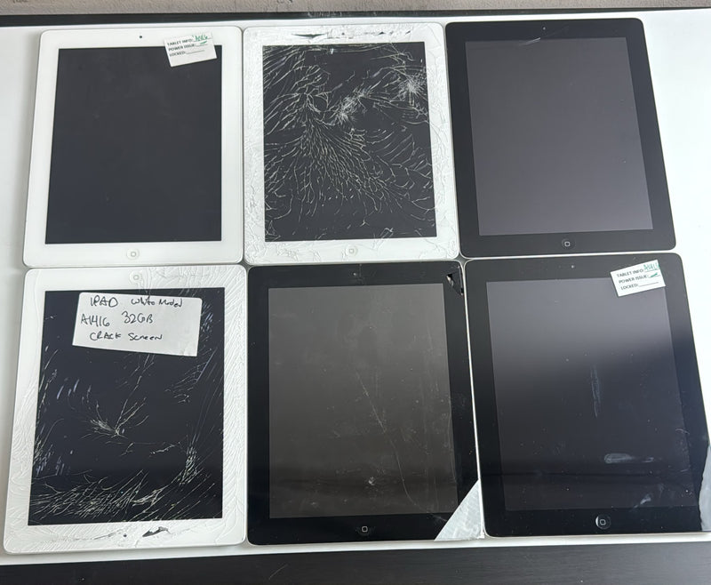 Lot of 6 - Apple iPad A1416 32GB - DEFECTIVE