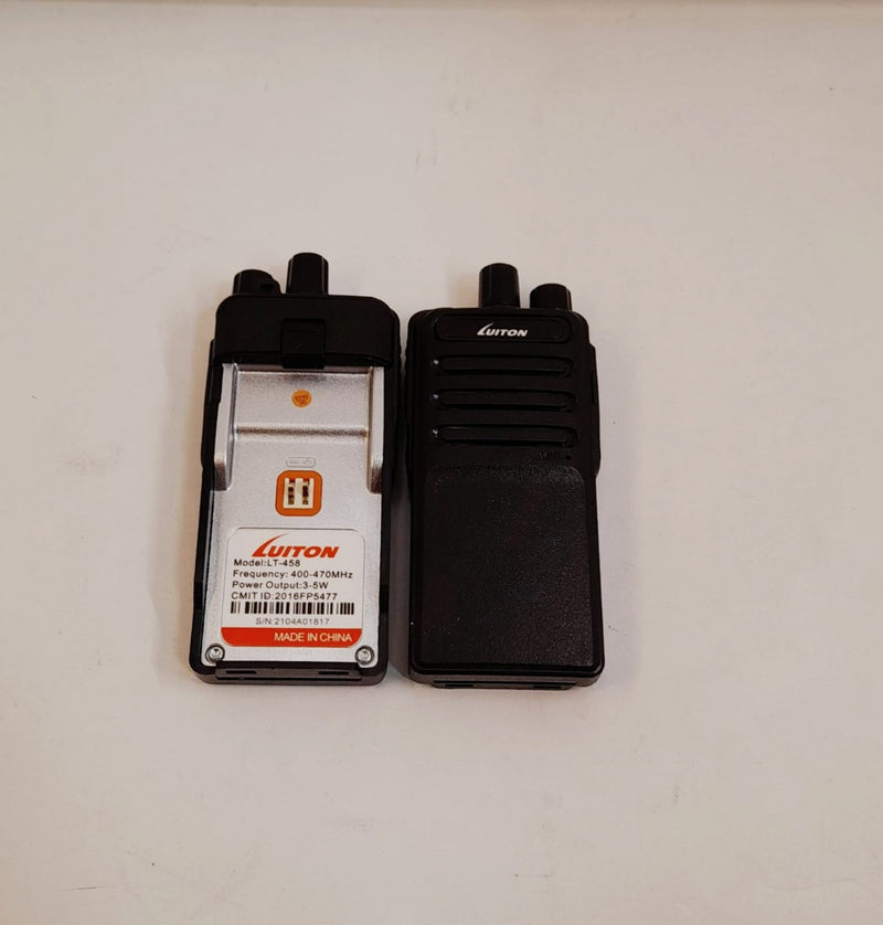 LUITON LT-458 Frequency 400-470MHz Pwr Output 3-5W Two Way Radio (Unit only)
