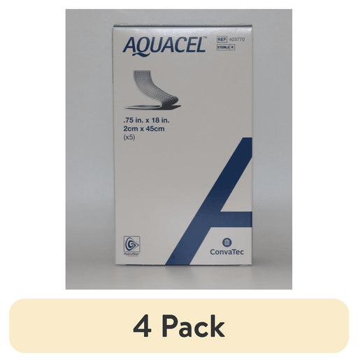 AQUACEL Hydrofiber Ribbon - .75 in. x 18 in. - 4 Pack
