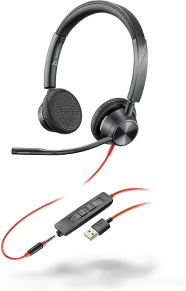 Plantronics - Blackwire 3325 Wired Stereo Headset with Boom Mic