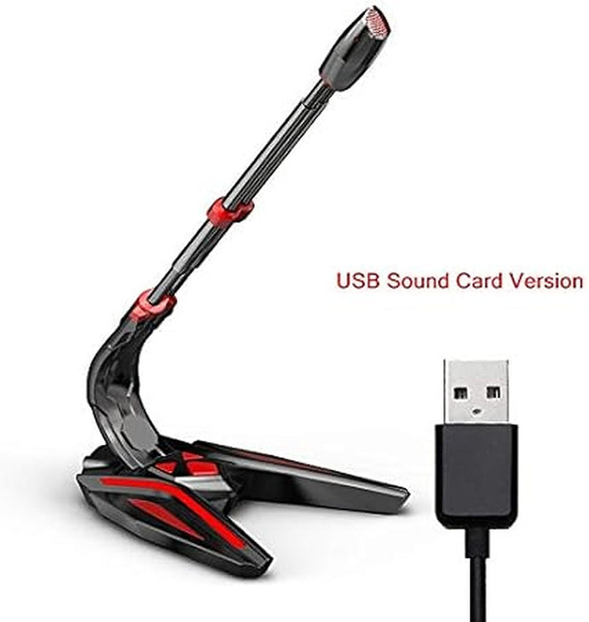 ZSEDP Gaming USB Microphone 3.5mm AUX Output Noise Reduction Phone Call Conference Omnidirectional Condenser Microphone