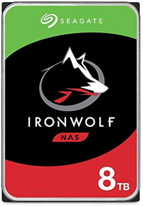 Seagate IronWolf 8TB NAS Internal Hard Drive HDD – 3.5 Inch SATA 6Gb/s 7200 RPM 256MB Cache for RAID Network Attached Storage (ST8000VN004