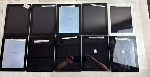 Lot of 10 - Mix Apple iPad Models 16GB-32GB - ASIS