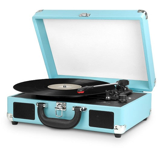 Innovative Technology ITVS-550TQ 3-Speed Vintage Turntable Speaker Turquoise