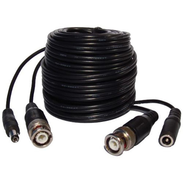 Uniden Guardian 60FT BNC Cable with Power Cable - Black