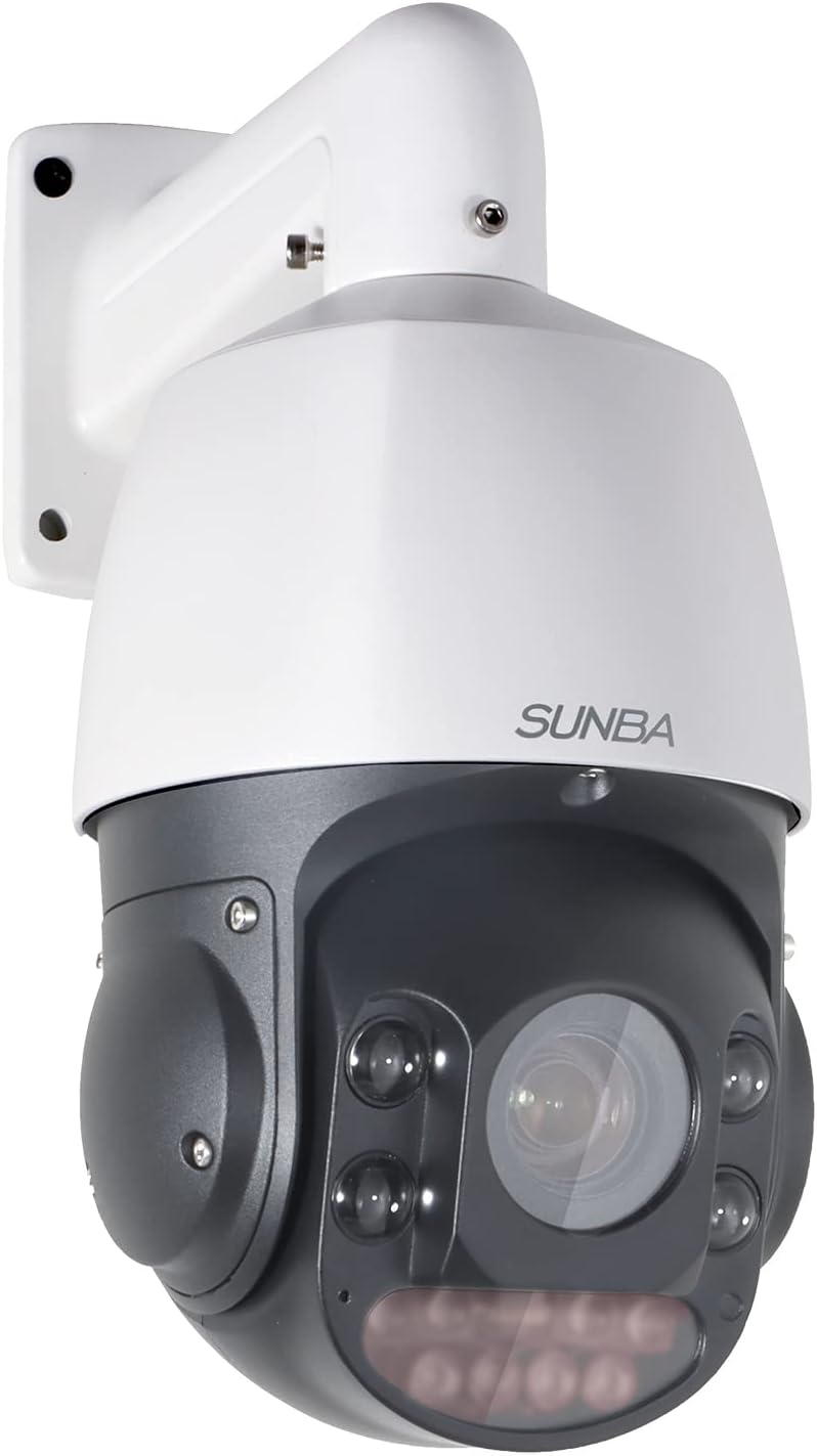 SUNBA 5MP IP PoE+ PTZ Camera Outdoor 20x Optical Zoom Two-Way Audio 2.4G WiFi Camera
