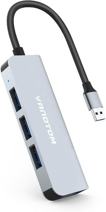 Vanotom 4-Port USB 3.0 Hub with 3 Ports USB 2.0 Hub Expander