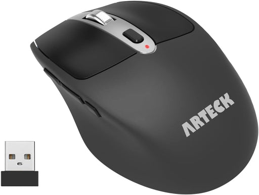 Arteck Wireless Mouse 2.4G USB Wireless Ergonomic Optical Mouse with Nano Receiver