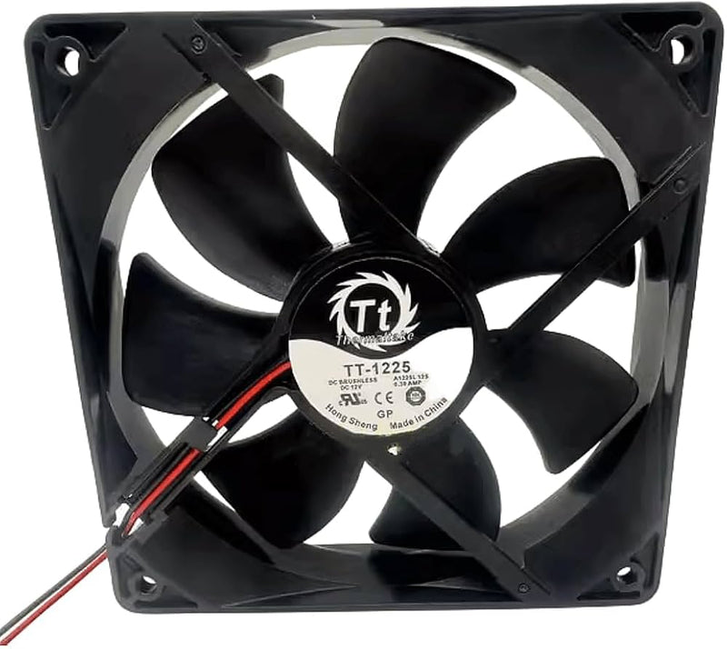 Thermal Take TT-1225 A1225L12S 12V 0.30A 12CM 12025 2-Wire Cooling Fan - 3 Pack