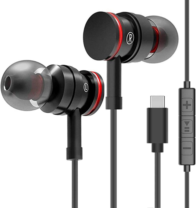 CKLYYL-M-46-C/USB C Earbuds Headphones Bass Stereo Earphones