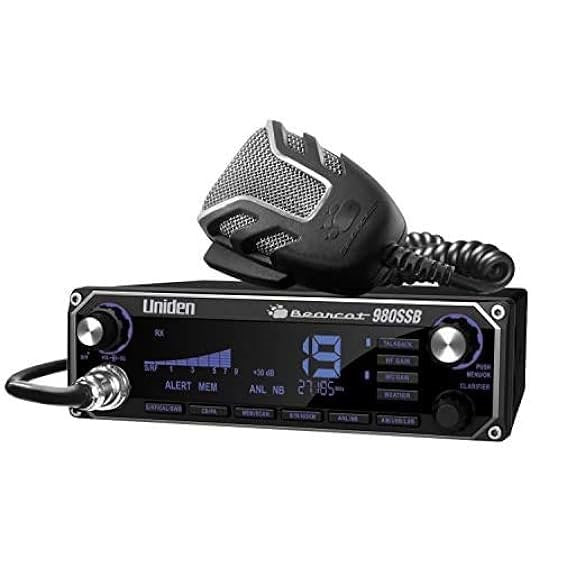 Uniden BEARCAT 980 40-Channel SSB CB Radio NOAA Weather Band 7- Color Digital Display PA/CB Switch