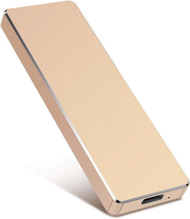 Gesign Ultra Slim Portable Hard Drive External 1TB - Gold