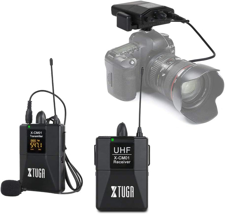 XTUGA X-CM01-UHF Wireless Lavalier Microphone