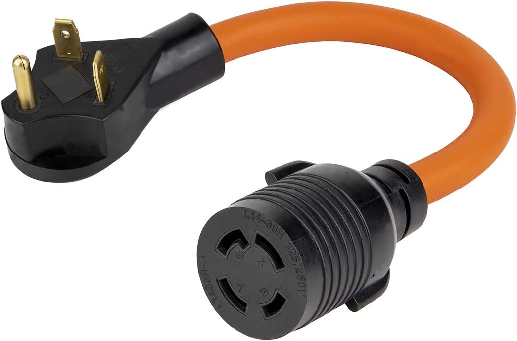 1.5FT Nema TT-30P to L14-30R Adapter