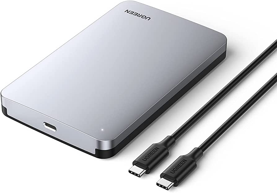 Ugreen USB C Hard Drive Enclosure - Grey