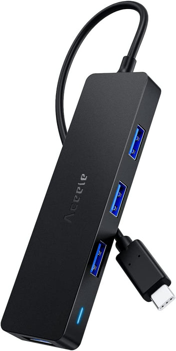 Aceele AC-T06 4-Port USB C Hub-Ultra Slim USB C to USB Hub 3.0