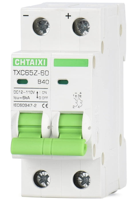 CHTAIXI TXC62Z-60 -12V-110V DC Miniature Circuit Breaker