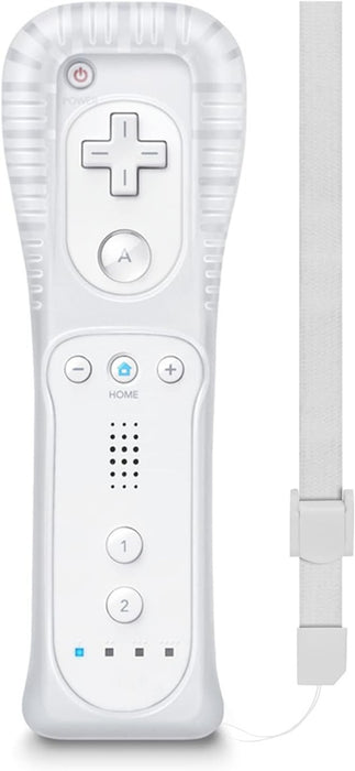 Wii Remote Controller Compatible with Nintendo Wii with Wrist Strap and Case - White