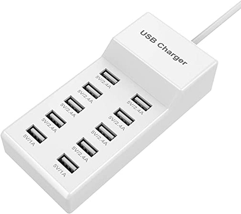 YC-A10 USB Wall Charger 10-Port USB Charger Station