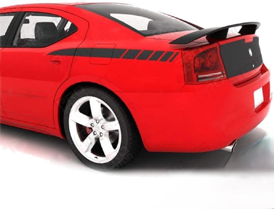 OFFROAD - Fits Dodge Charger | Rear Quarter Side Stripes Decals | Matte Black | 2006-2010