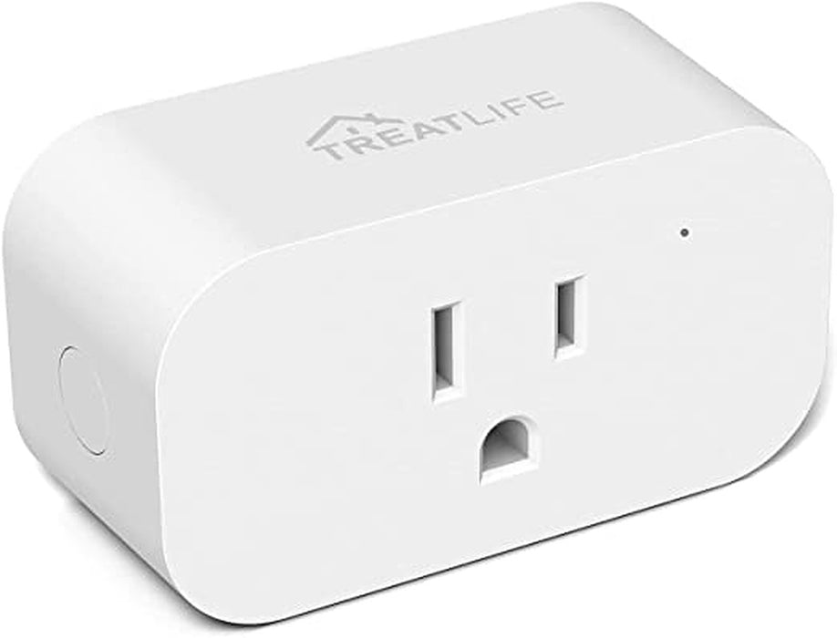 TREATLIFE SK50 Alexa Smart Plug - 1800W 15A WiFi Smart Outlet- White