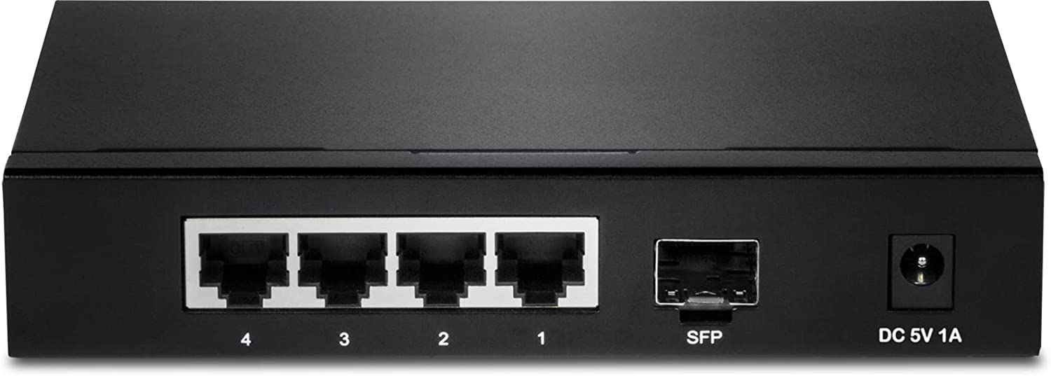 TRENDnet 4-Port Gigabit Swithch with SFP Slot, TEG-S51SFP