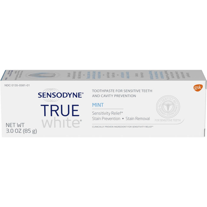 Sensodyne Sensitive Teeth True White Mint Sensitivity Toothpaste - 3 oz