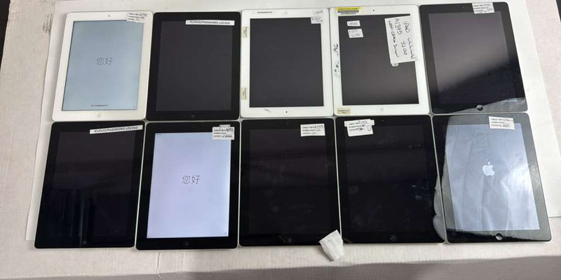 Lot of 10 - Mix Apple iPad Models - ASIS