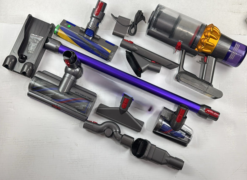 Dyson V15 Detect: Cordless Stick Vacuum Cleaner With Accessories and Wall Mount - Purple