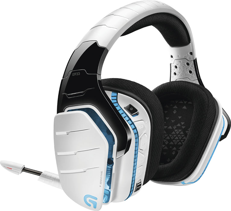 Logitech G933 Artemis Spectrum RGB 7.1 Surround Sound Wireless Gaming Headset - White